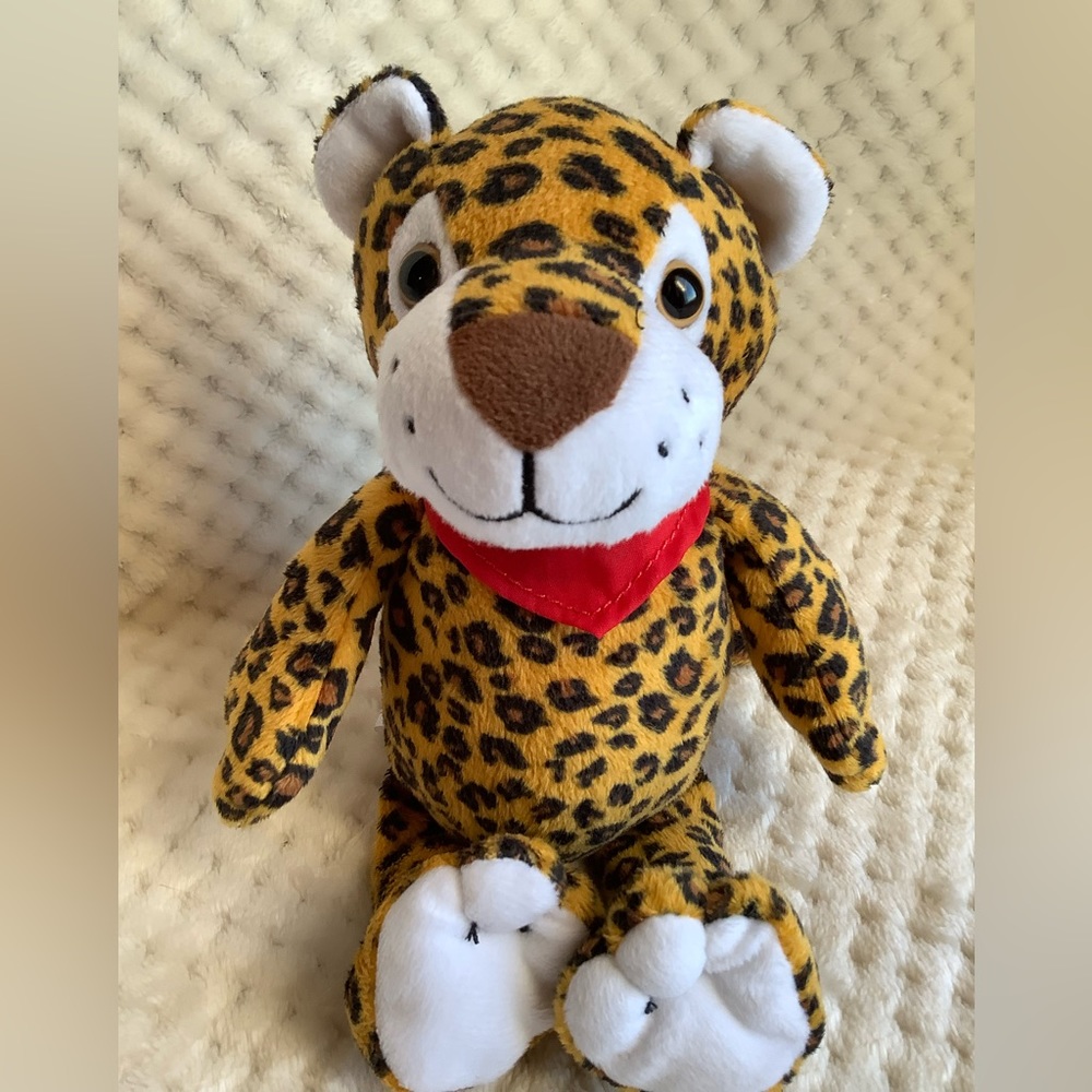 Kinder Surprise Ferrero Leopard Plush Stuffed Animal Toy